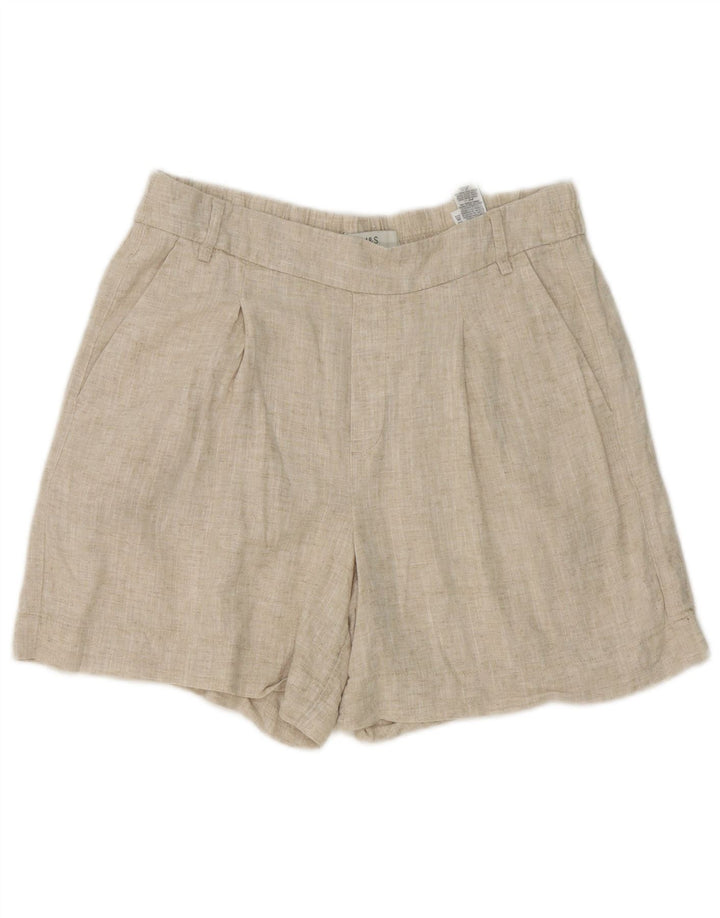 Pantaloni scurți chino pentru femei Marks & Spencer UK 12 Medium W32 Bej In