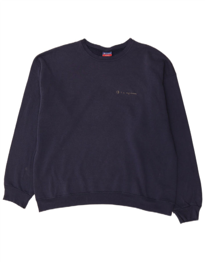 Pulover pentru bărbați Champion Pulover XL Bumbac bleumarin