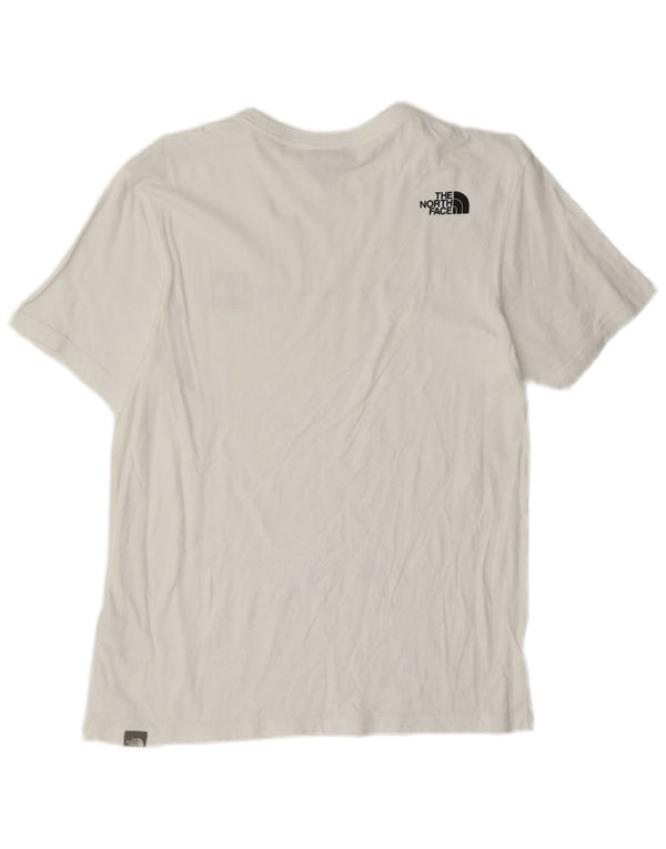 Tricou grafic pentru bărbați The North Face Top mic, alb, bumbac