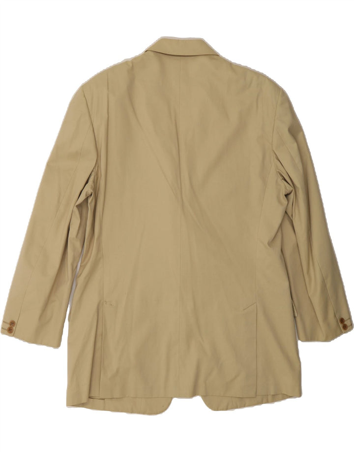 VALENTINO Mens 3 Button Blazer Jacket IT 54 2XL Beige Cotton Vintage Valentino and Second-Hand Valentino from Messina Hembry 