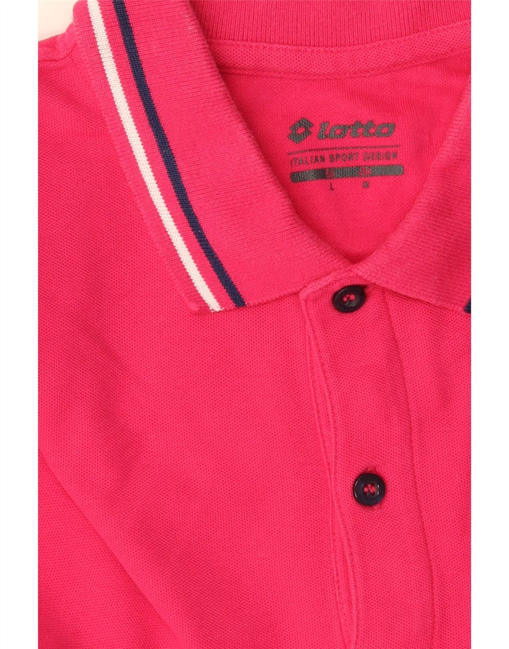 Tricou polo pentru bărbați Lotto mare roz
