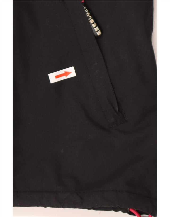 Jachetă Windbreaker cu glugă Superdry pentru femei UK 14 Medium Black