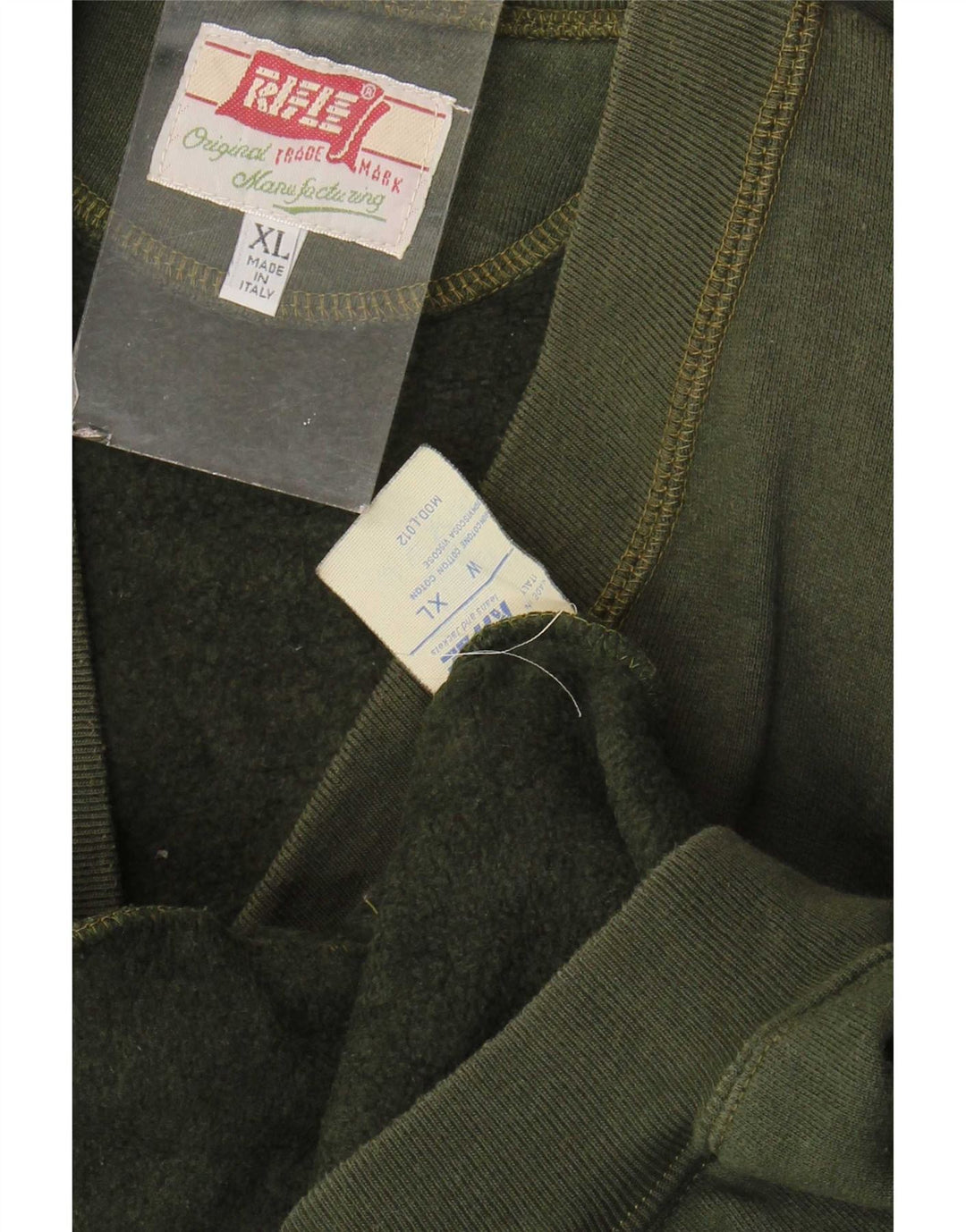 Pulover cardigan pentru bărbați Rifle XL Kaki Bumbac