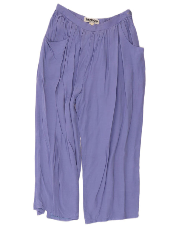 Pantaloni capri vintage cu talie înaltă pentru femei, mediu W26 L21 violet