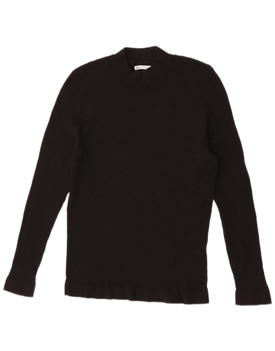 Top femeie Zara cu mânecă lungă UK 18 XL negru
