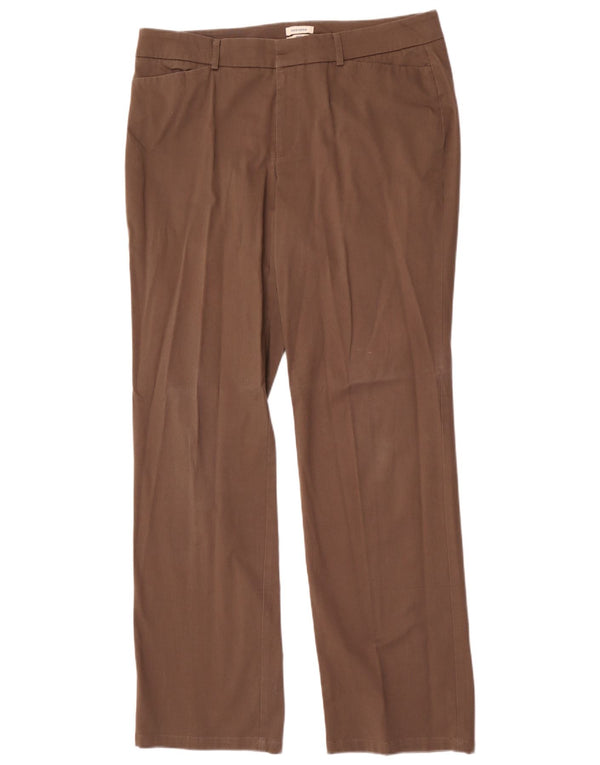 Pantaloni casual drepti Dockers pentru femei, cu potrivire ideală, US 16 2XL W36 L34 Maro