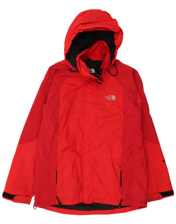 Jachetă de ploaie cu glugă The North Face pentru bărbați UK 36 Small Red Colorblock Nylon