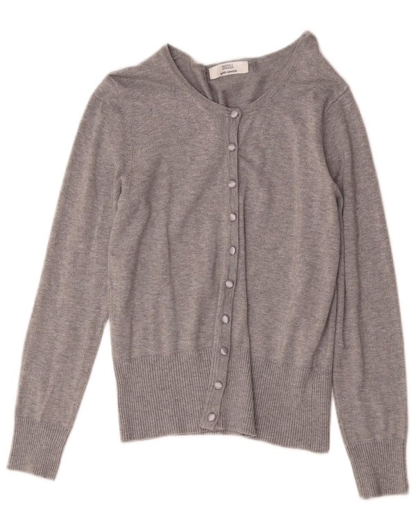 Pulover cardigan pentru femei Marks & Spencer UK 10 mic, gri, viscoză