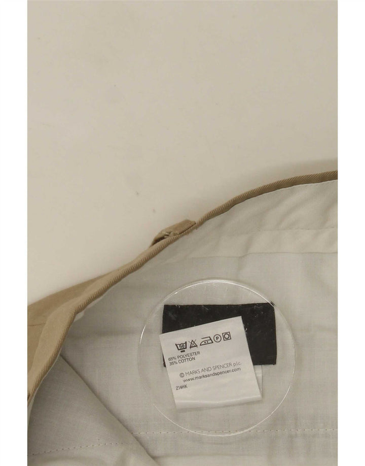Pantaloni de costum pentru bărbați Marks & Spencer L36 L31 poliester bej