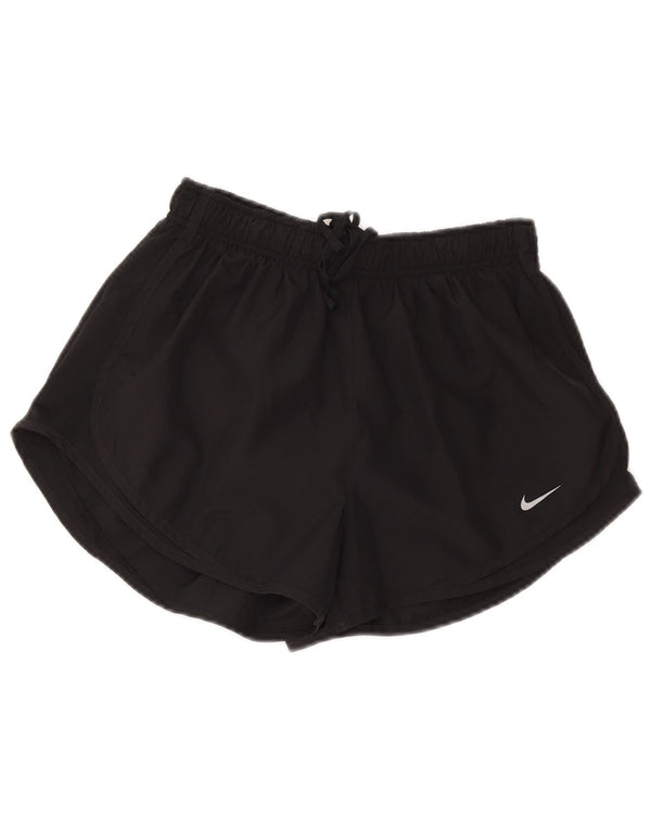 Pantaloni scurți sport Nike Dri Fit pentru femei UK 12 Medium Black