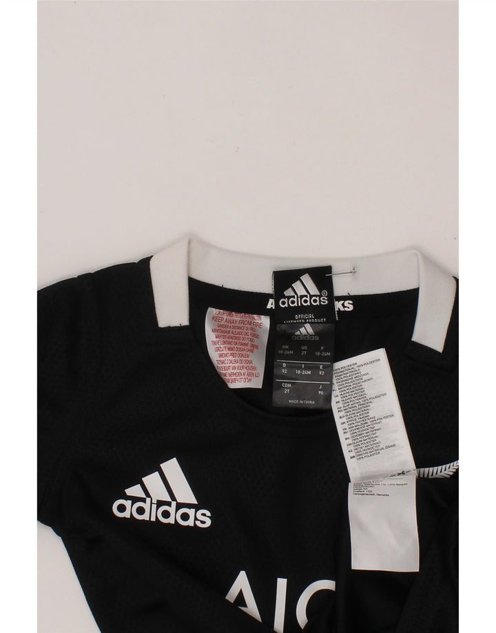 ADIDAS Baby Boys Noua Zeelandă Tricou grafic Top 18-24 luni Negru