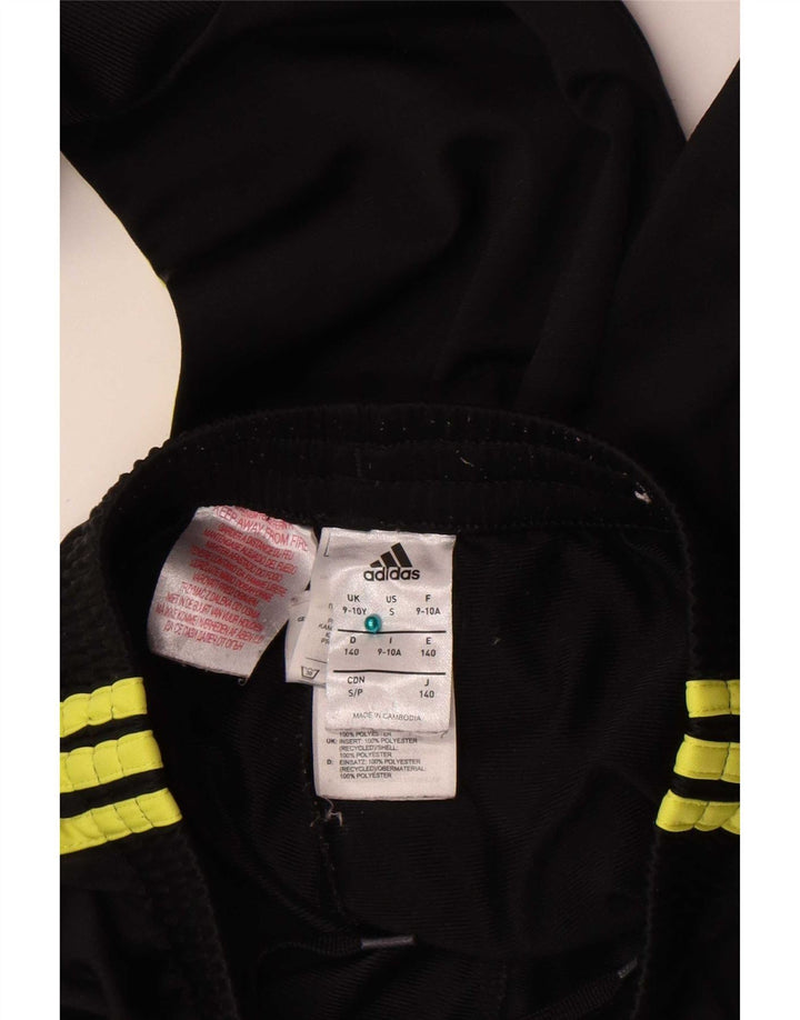 Pantaloni de trening Adidas baieti 9-10 ani poliester negru