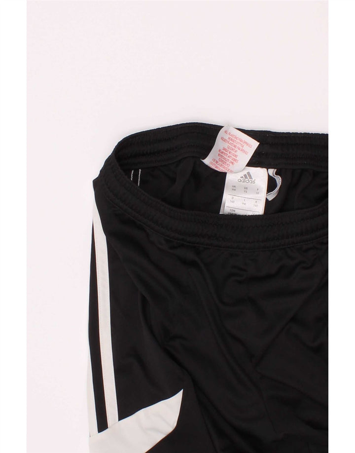 Pantaloni scurți sport pentru băieți Adidas 9-10 ani, mediu negru, poliester color bloc