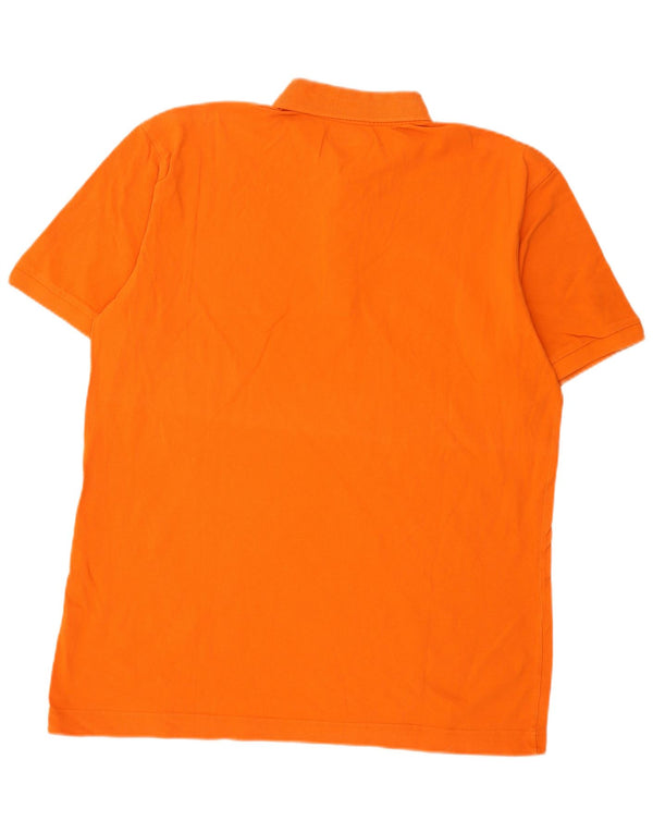Cămașă polo pentru bărbați Kappa 3XL bumbac portocaliu