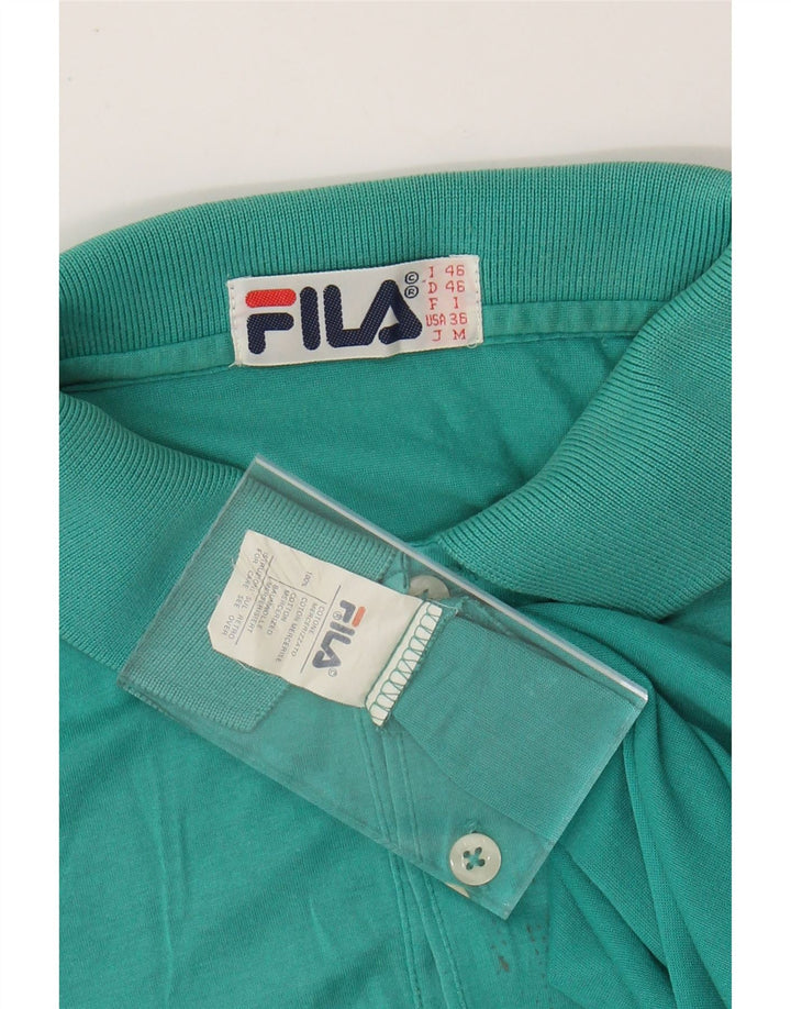 Polo bărbați FILA IT 46 Bumbac verde mic
