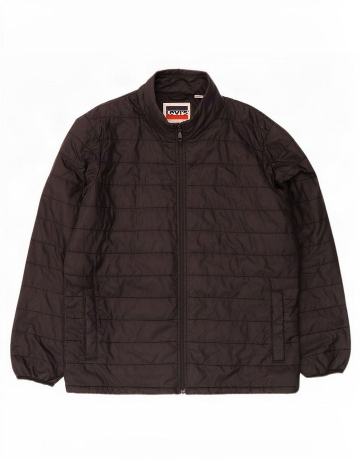 Jachetă căptușită pentru bărbați Levi's UK 40 Poliester negru mare