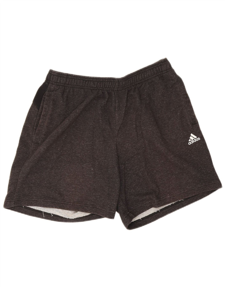 Pantaloni scurți sport pentru bărbați Adidas, mari, gri, bumbac