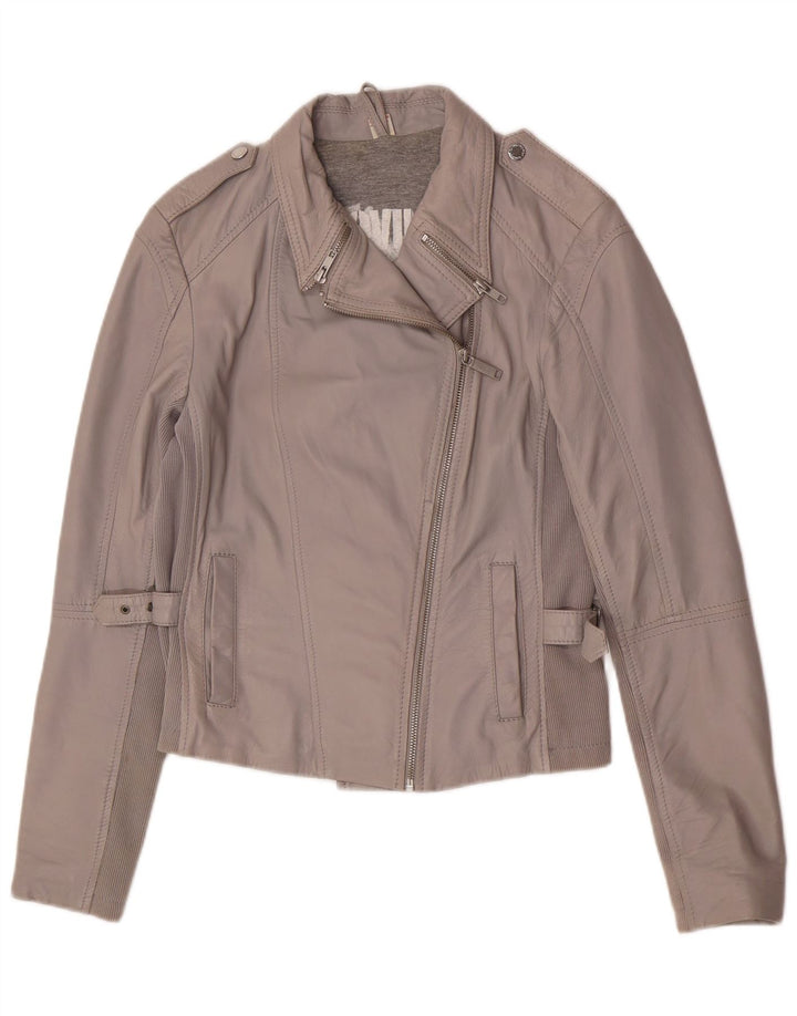 S.Oliver Jachetă Biker din piele pentru femei UK 8 Small Gri