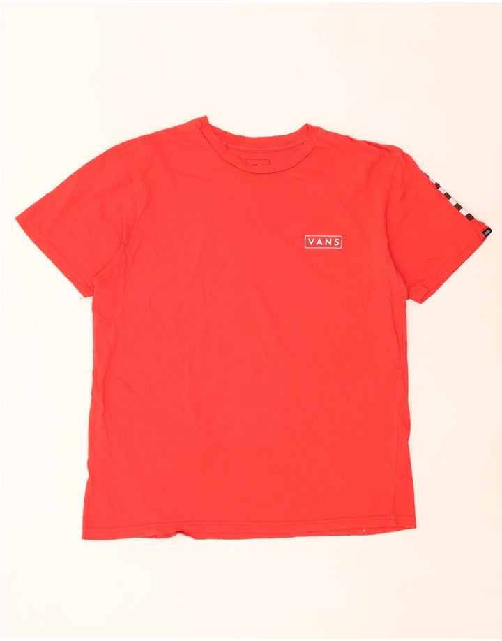 Tricou grafic pentru bărbați Vans Classic Fit Top mare din bumbac roșu