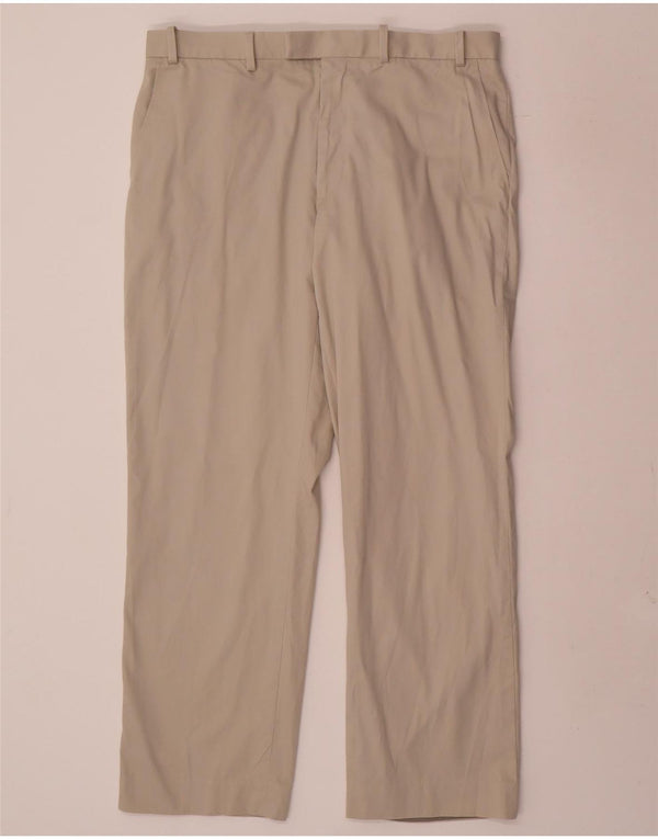 Marks & Spencer Pantaloni de costum pentru bărbați L36 L29, bej, bumbac