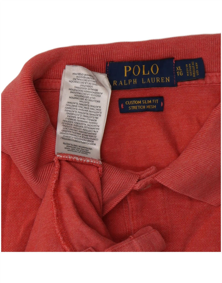 POLO RALPH LAUREN Tricou polo personalizat pentru bărbați, XL, roșu, bumbac
