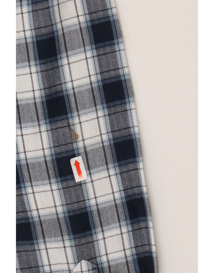 Cămașă de flanel pentru bărbați REISS, XL, bleumarin, cu carouri