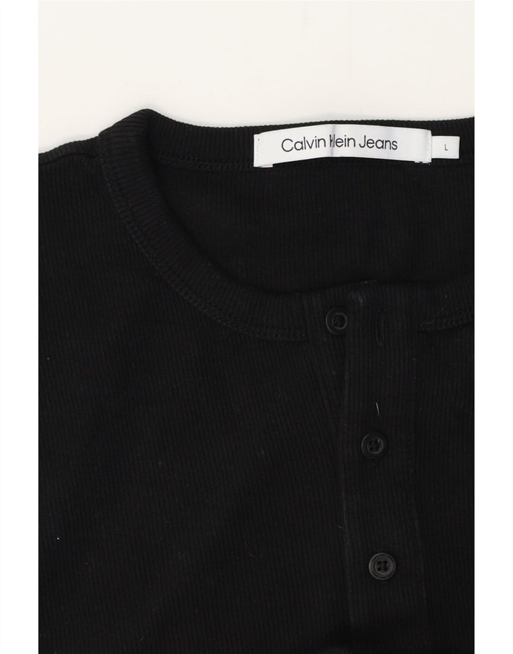 CALVIN KLEIN JEANS Tricou pentru bărbați Top mare negru