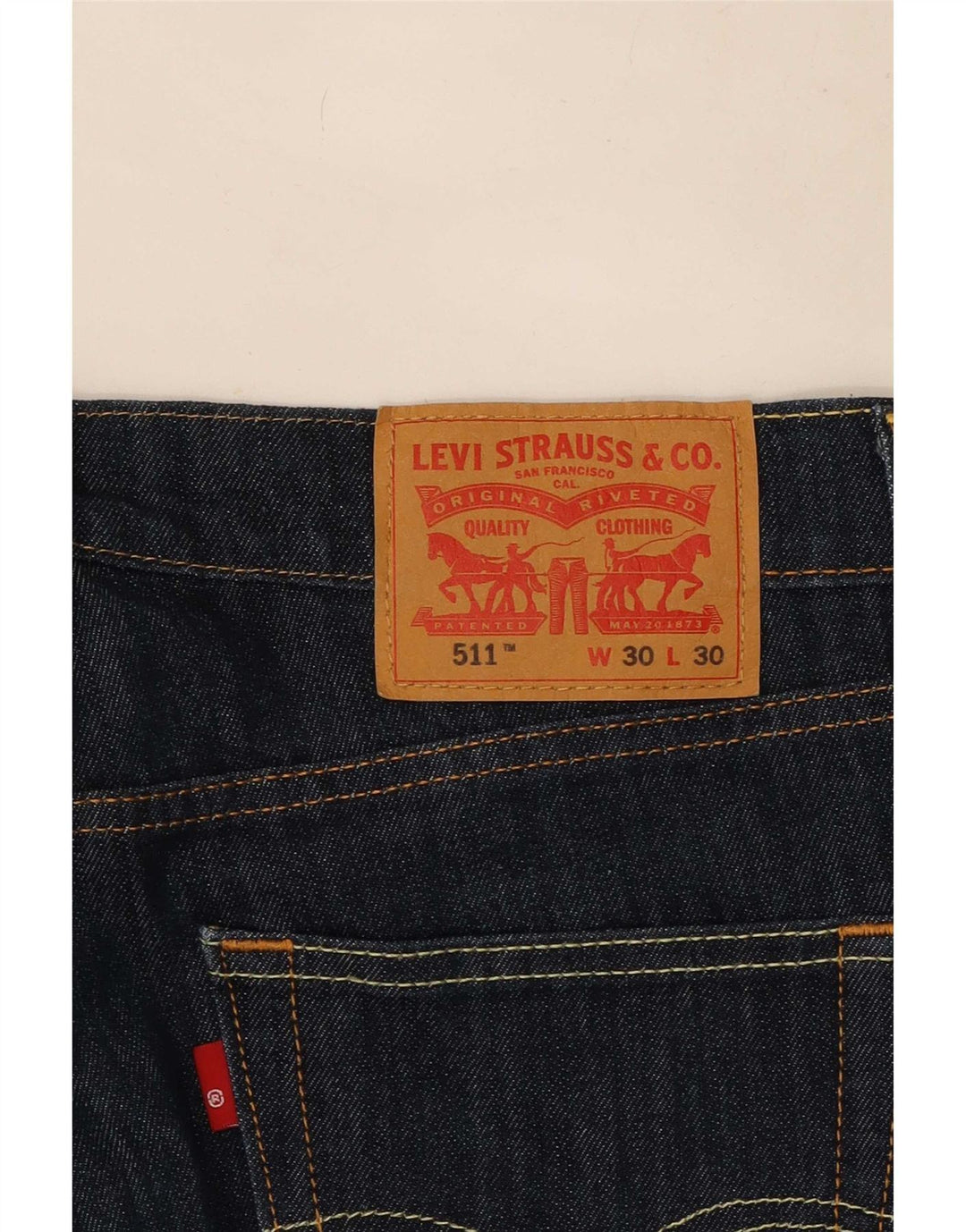 Blugi pentru bărbați Levi's 511 Slim W30 L30 Bumbac bleumarin
