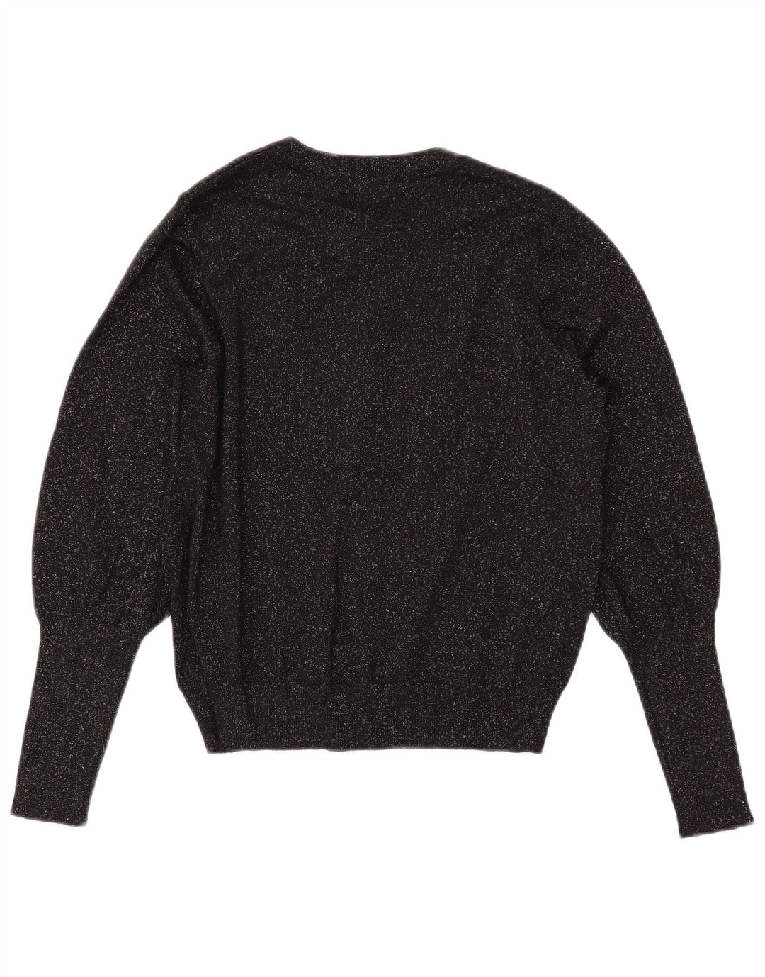 MARKS & SPENCER Pulover cardigan crop pentru femei UK 14 Medium Black Flecked