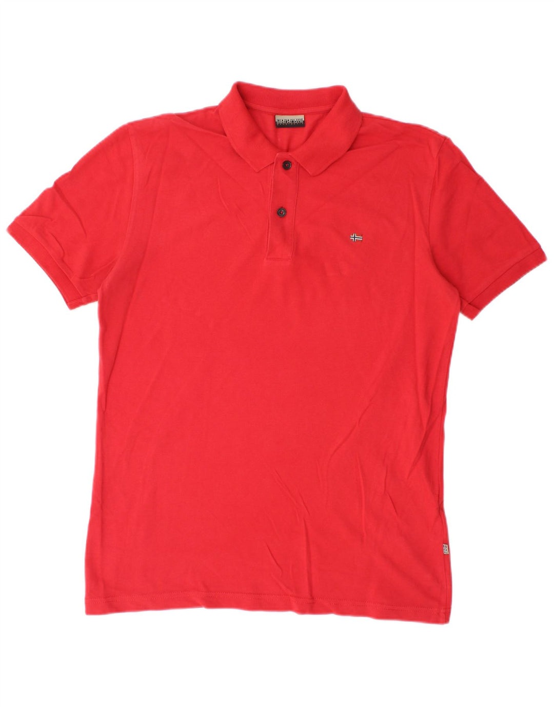 Tricou polo pentru bărbați Napapijri, bumbac roșu mediu