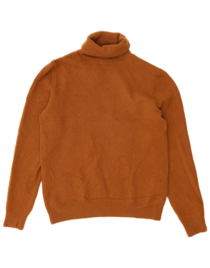 Pulover pentru femei Benetton cu gât rulat, maro mediu, UK 12