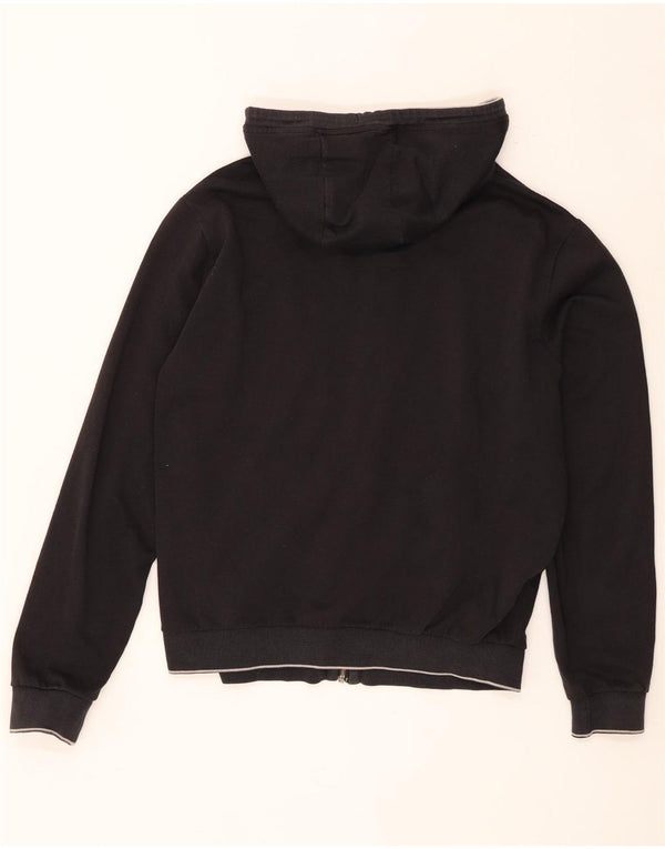 U.S. Polo Assn. Pulover XL bumbac negru cu fermoar pentru bărbați