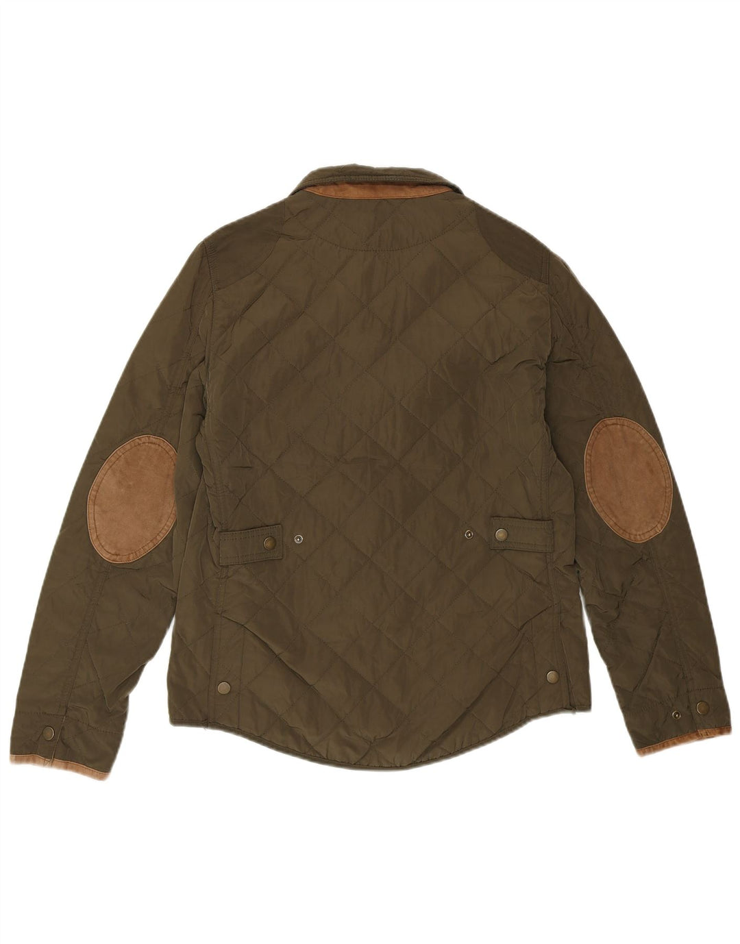 Jachetă matlasată Massimo Dutti pentru femei EU 38, nailon verde mediu