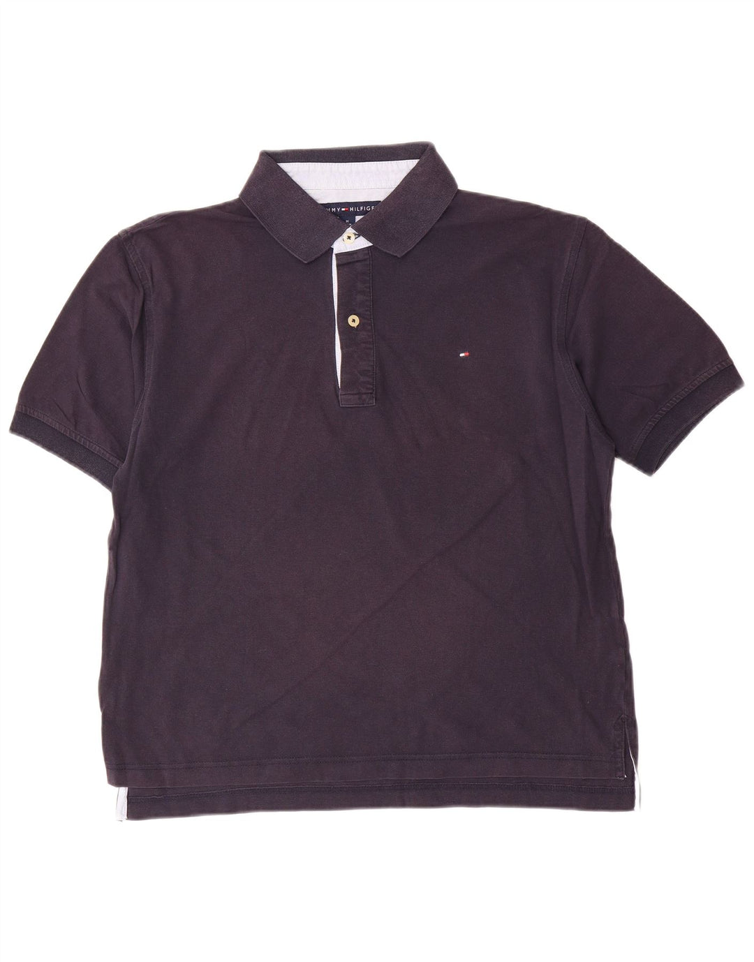 Tricou polo Tommy Hilfiger pentru bărbați, bumbac, albastru bleumarin mediu