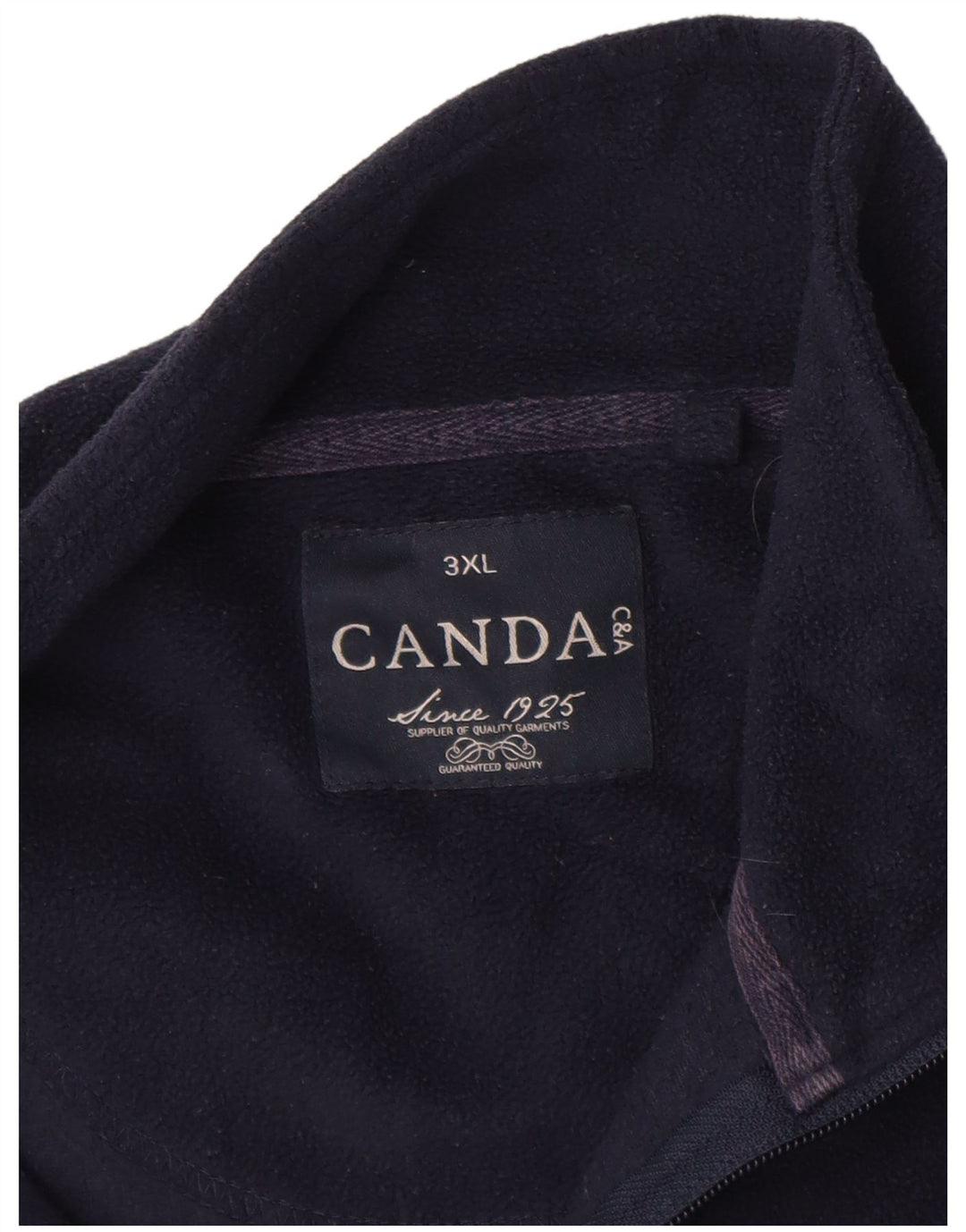 Pulover din lână pentru bărbați Canda, cu fermoar, 3XL, bleumarin