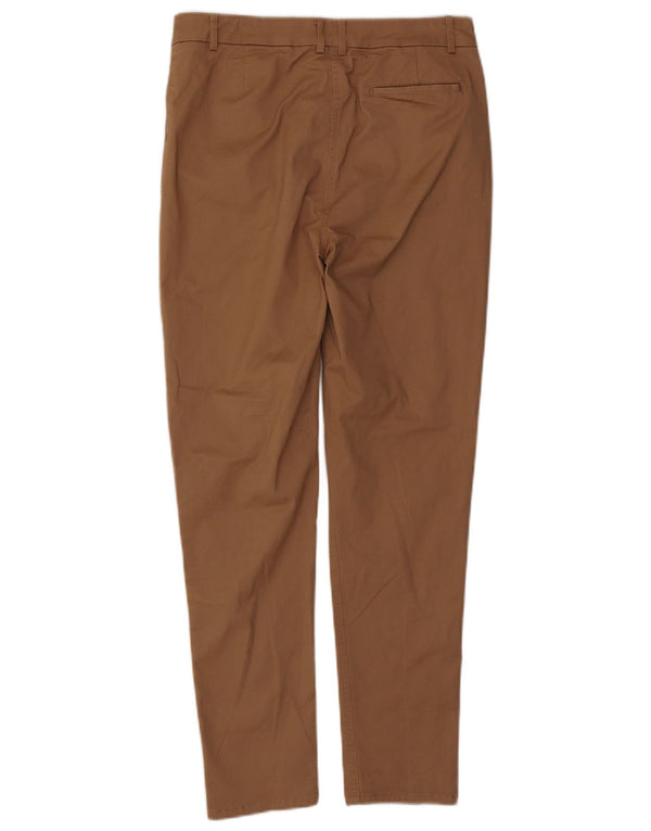 Laura Ashley Womens Slim Chino Trousers UK 10 Small W27 L29 Beige Cotton