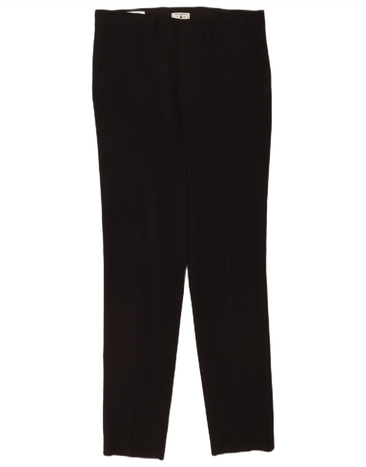 Pantaloni chino subțiri pentru bărbați Jack & Jones L30 L32 Poliester negru