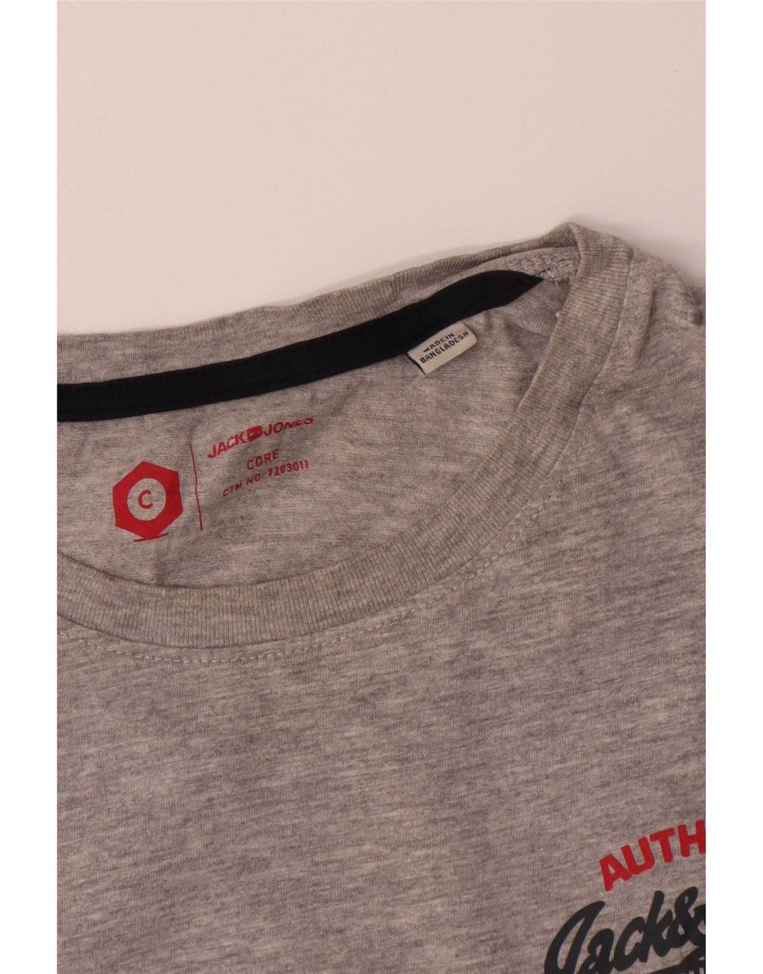 Tricou Jack & Jones pentru bărbați Top din bumbac gri mediu