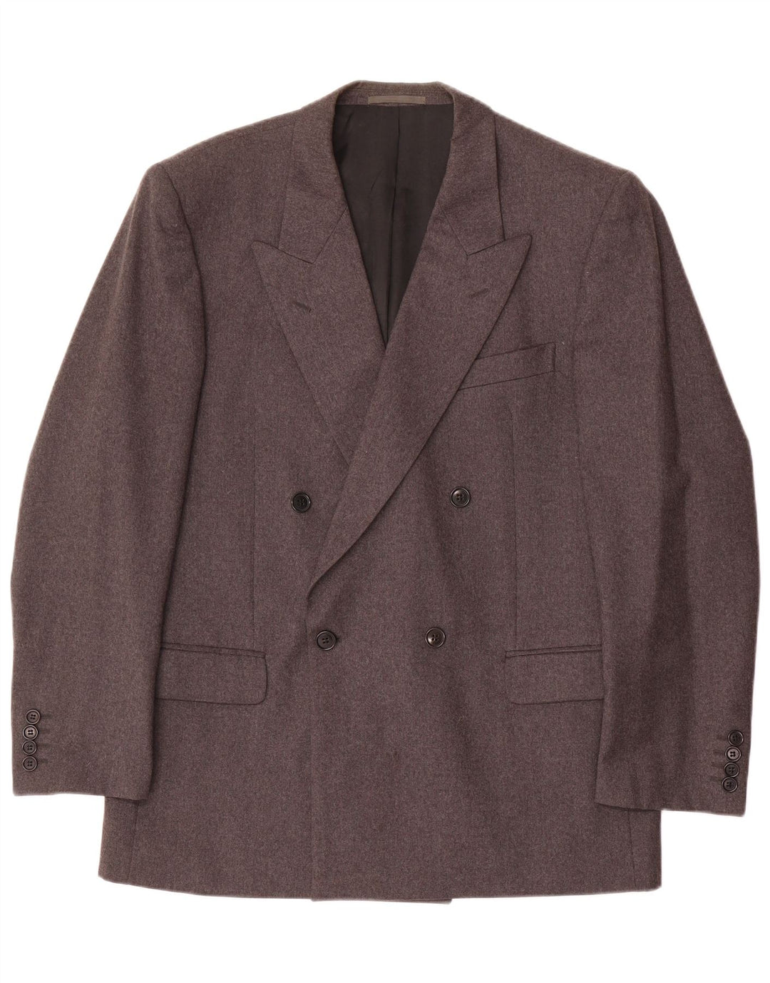 Jachetă Blazer pentru bărbați Caesar, cu două piepturi, UK 38, lână, gri mediu