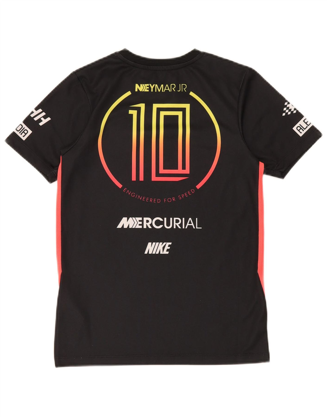 Tricou grafic NIKE Mercurial pentru băieți Top 10-11 ani Poliester negru mediu