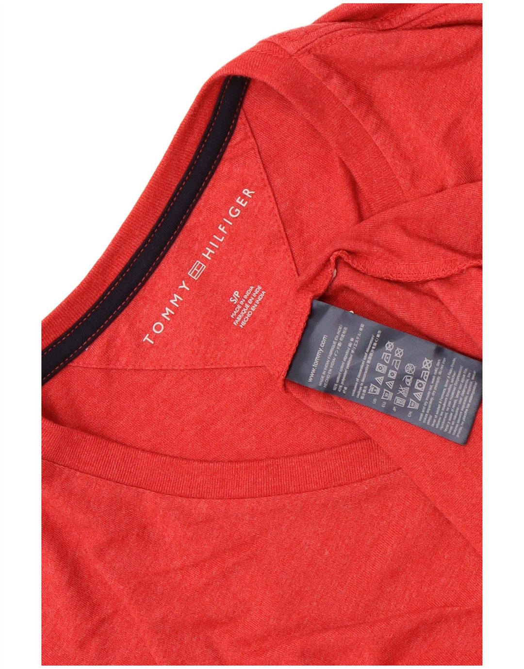 Tricou Tommy Hilfiger pentru bărbați Top mic, roșu, bumbac