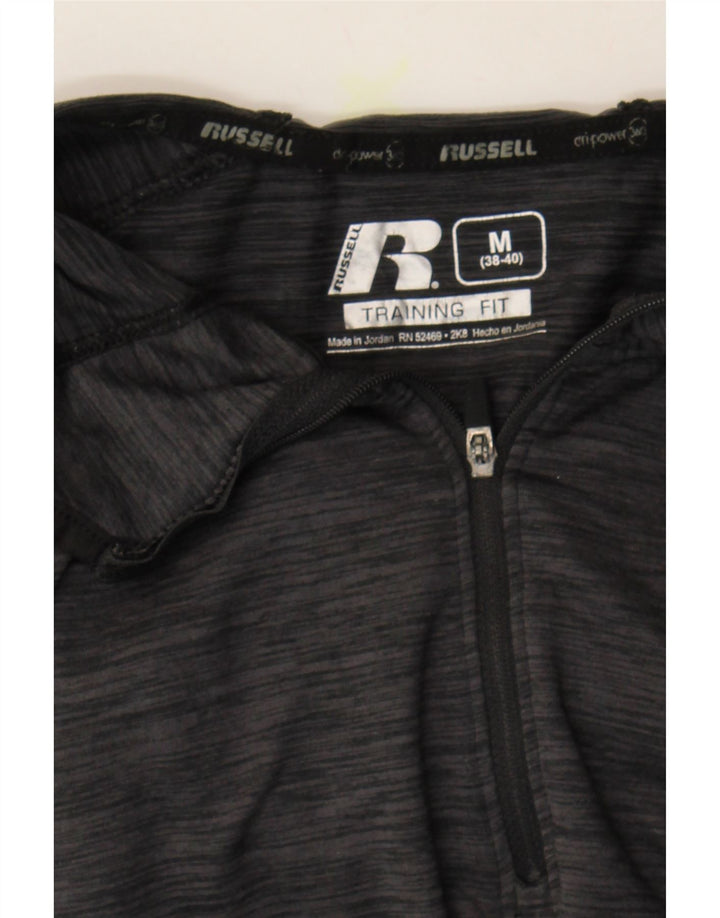 RUSSELL ATHLETIC Mens Dri-Power Top Long Sleeve UK 38/40 Medium Grey Vintage Russell Athletic and Second-Hand Russell Athletic from Messina Hembry 