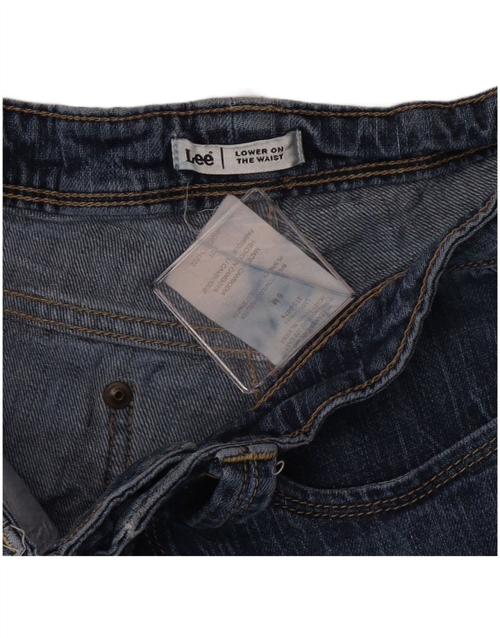 Pantaloni scurți din denim cu talie joasă pentru femei Lee US 6 Medium W28 Bumbac albastru