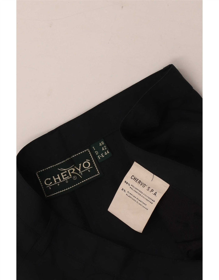 Pantaloni casual drepti pentru femei Chervo L30 L32 Poliester negru