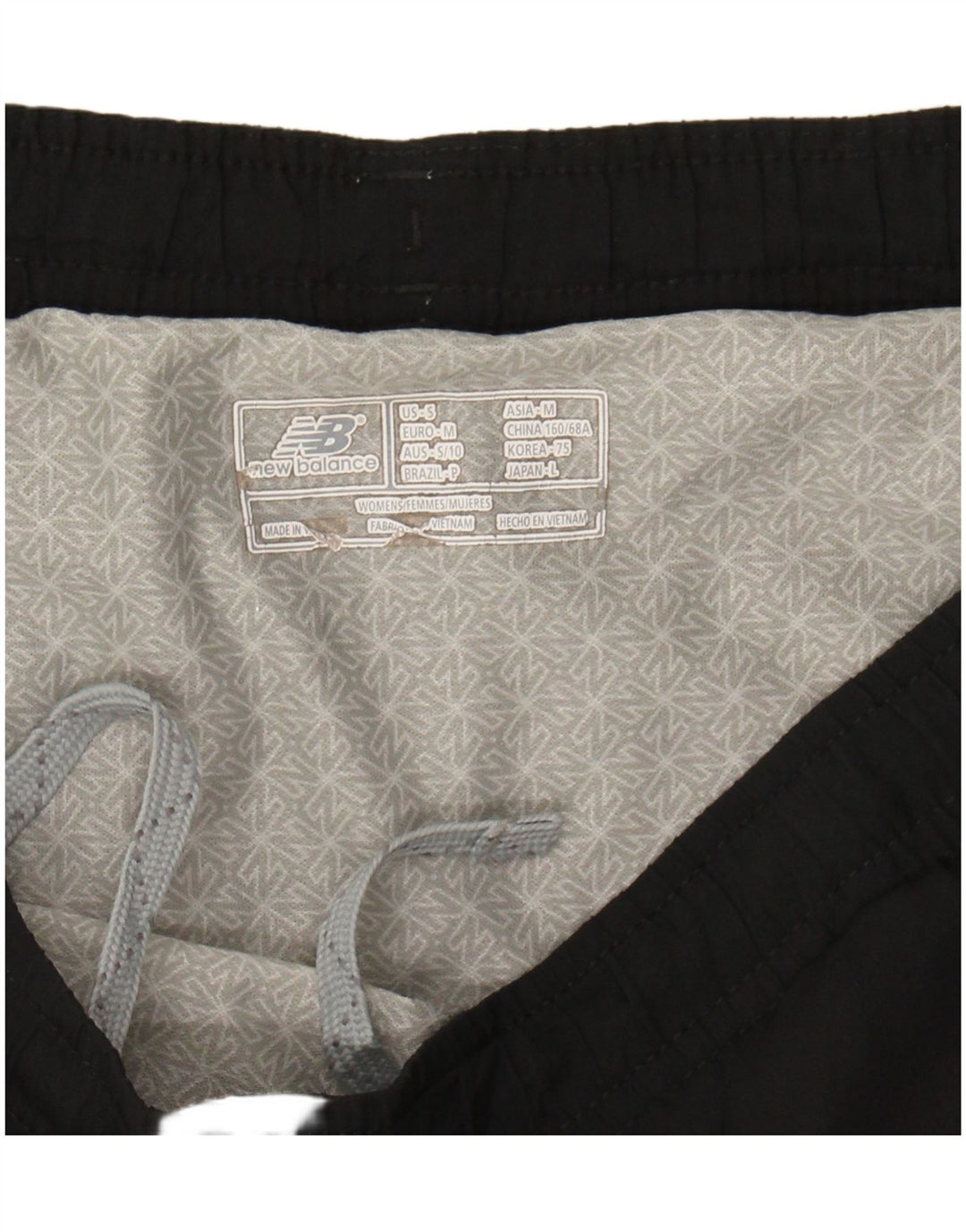NEW BALANCE Womens Swimming Shorts UK 14 Medium  Black