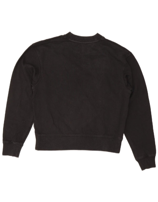 CALVIN KLEIN JEANS Pulover supradimensionat pentru femei UK 6 XS Negru