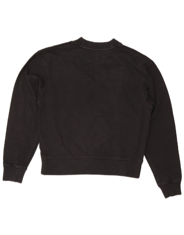 CALVIN KLEIN JEANS Pulover supradimensionat pentru femei UK 6 XS Negru