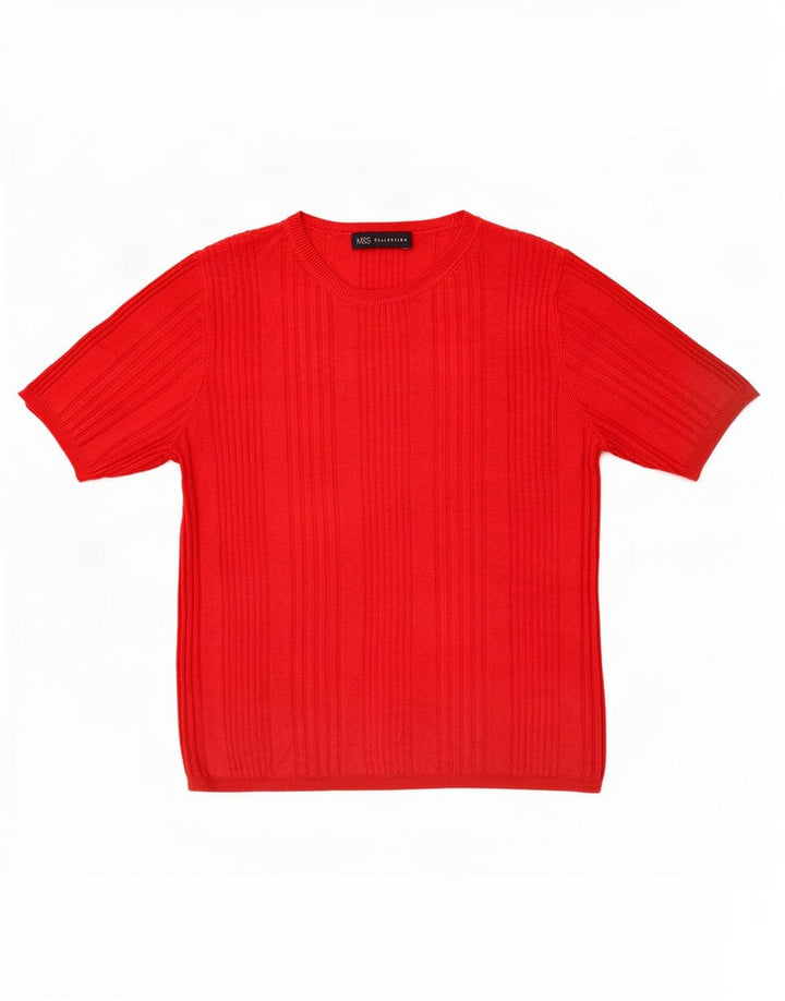 Tricou pentru femei Marks & Spencer Top UK 12 Medium Red Viscose