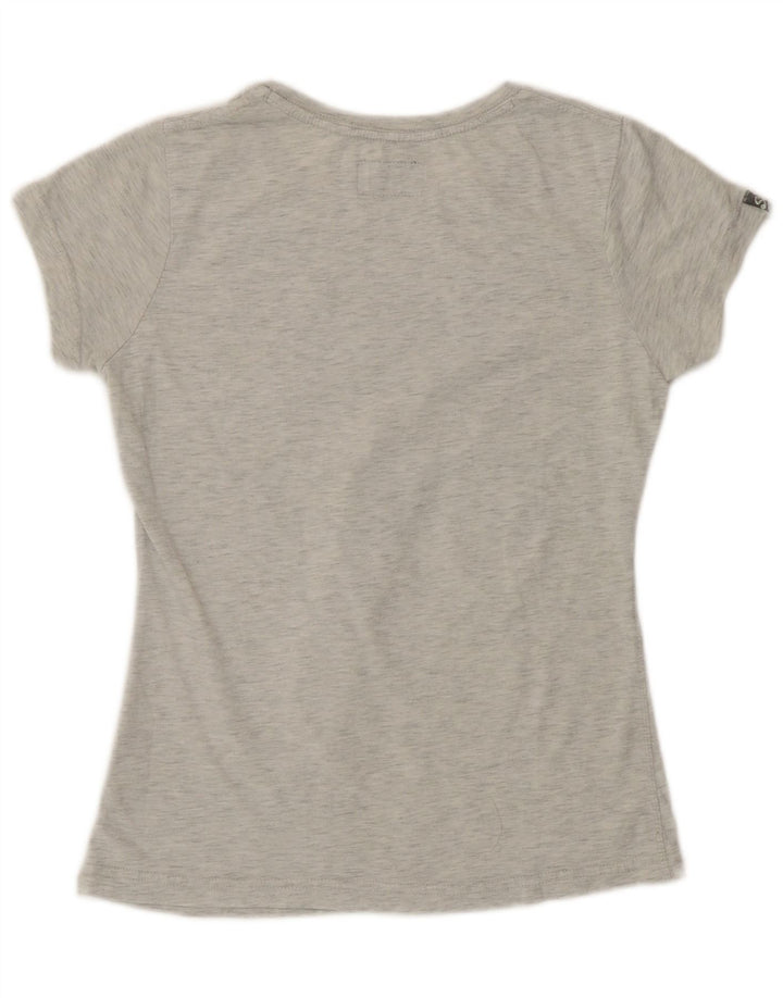 Tricou grafic Superdry pentru femei Top UK 12 Medium Gri Pete Polyester
