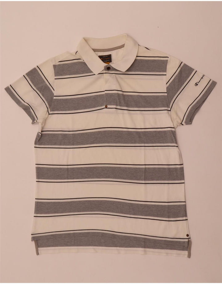 Tricou polo pentru bărbați Champion XL, bumbac cu dungi albe